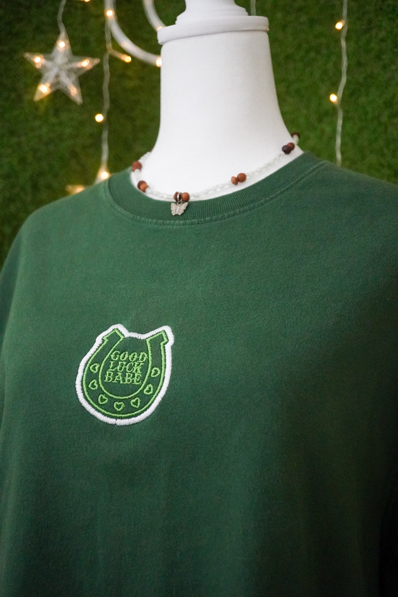 Good Luck Babe Green T-Shirt M