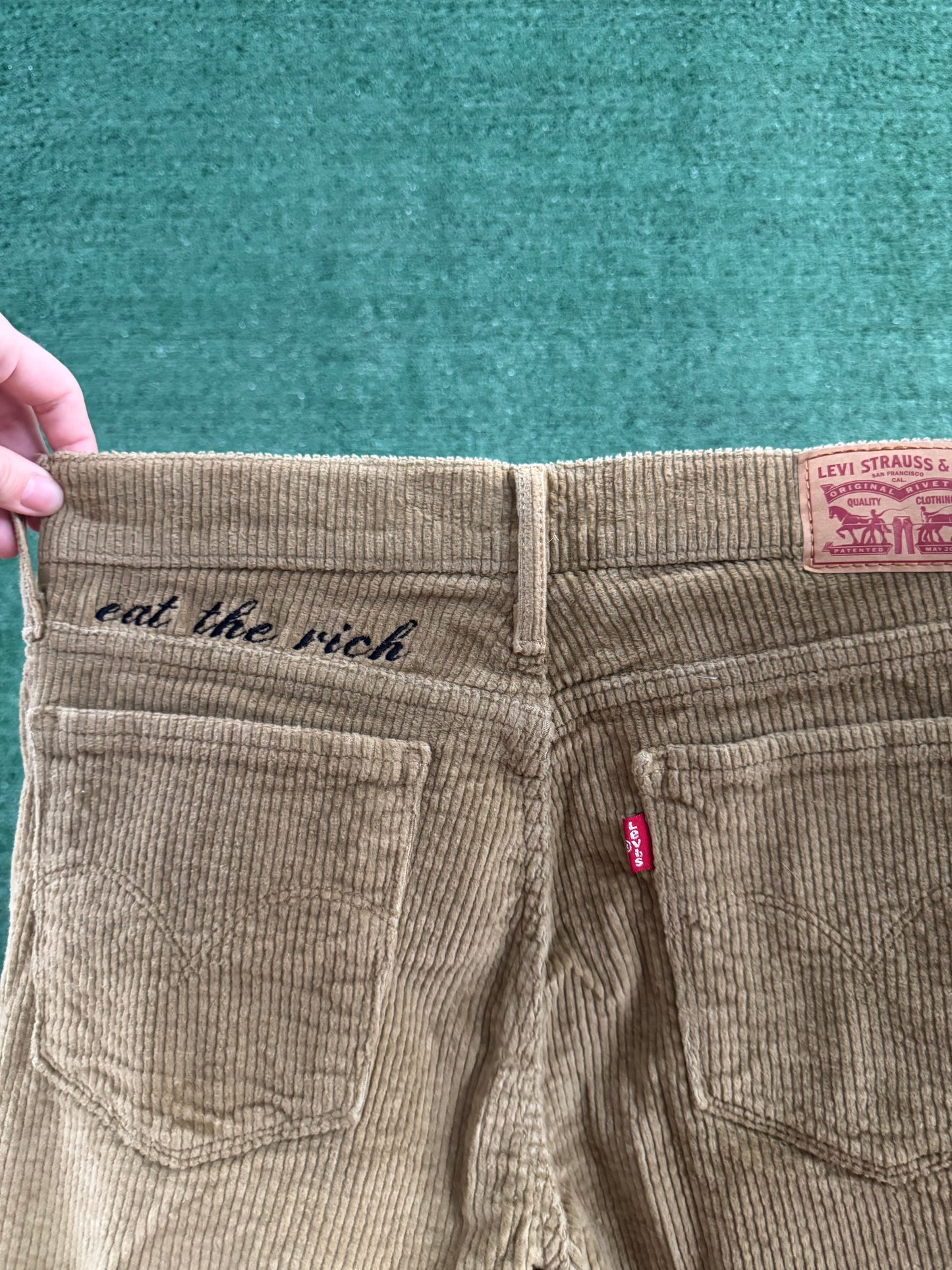 Eat the Rich Levi's Corduroy Skinny Khakis XS