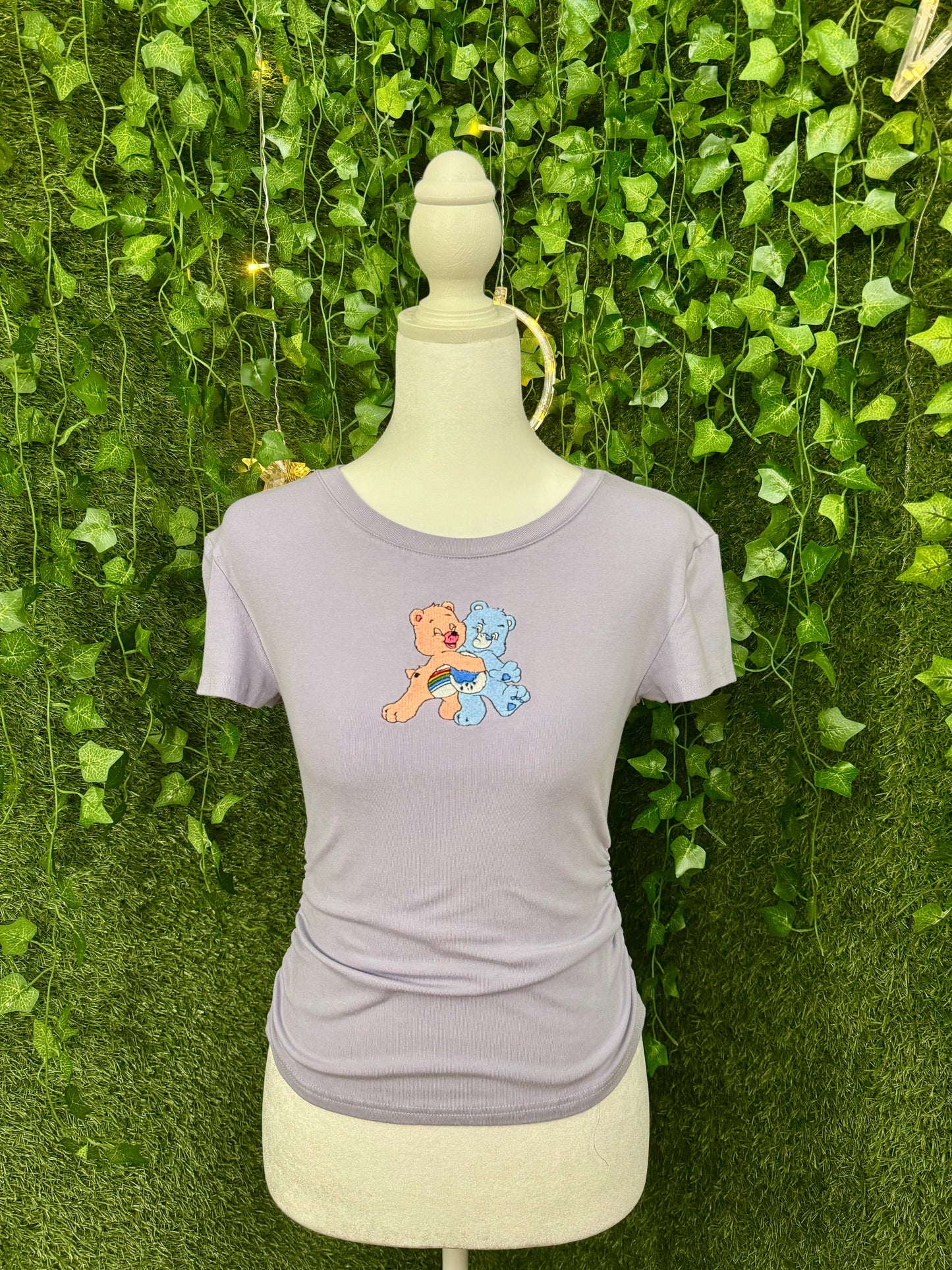 Care Bear Purple Cinched Side Tee S