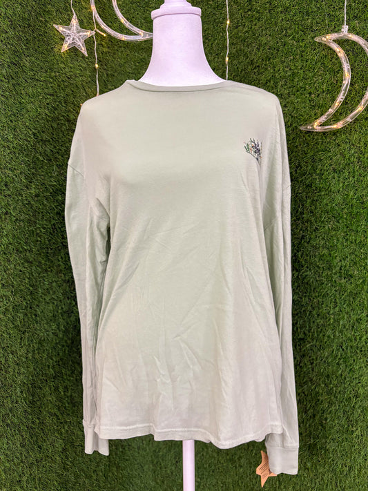 Floral Cover Up Green Longsleeve