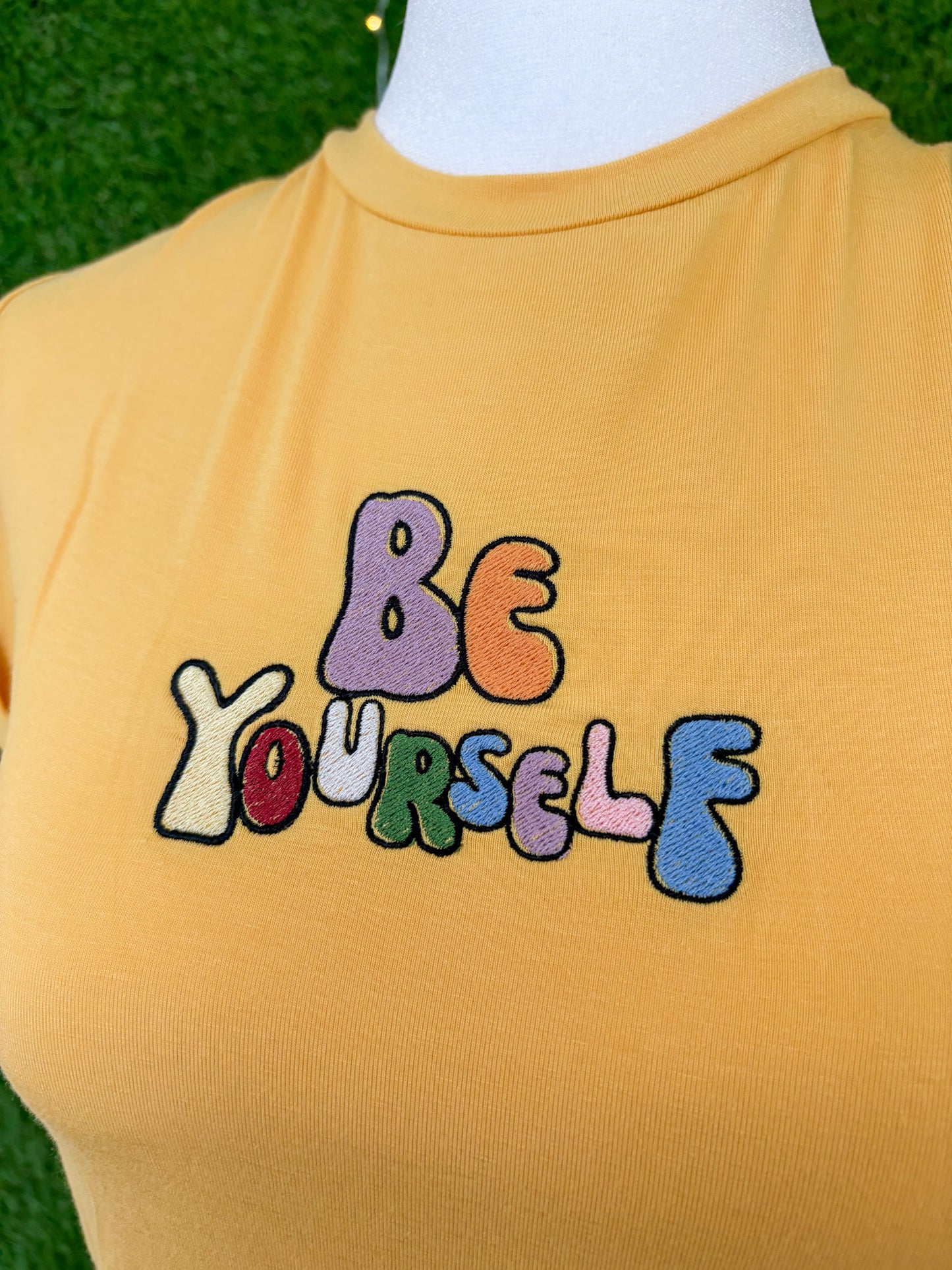 Be Yourself Yellow Bodysuit L