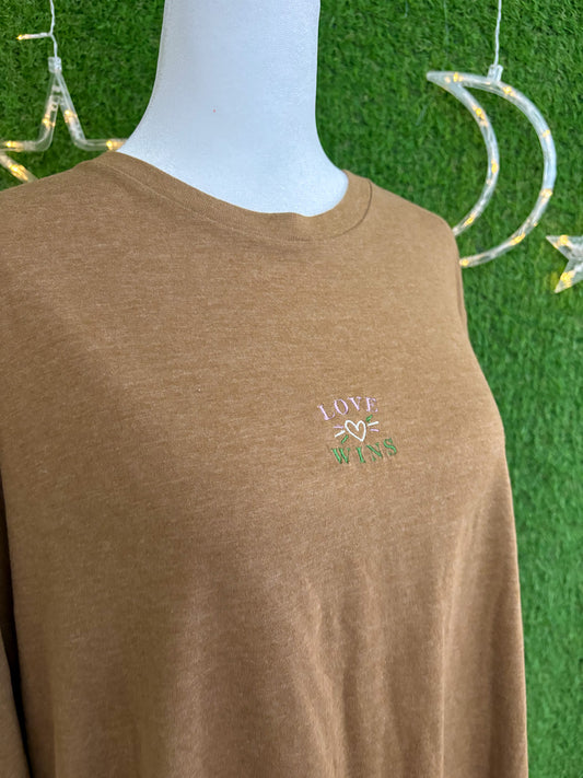 Love Wins Brown Longsleeve L
