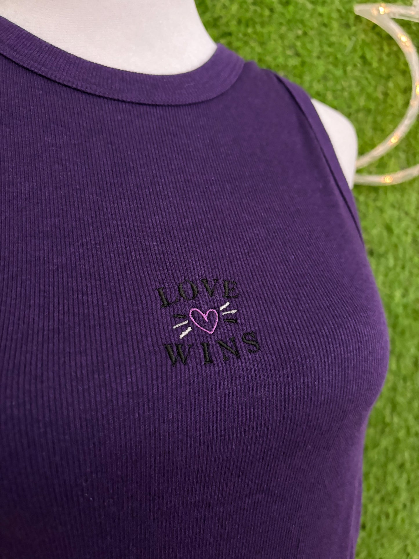 Love Wins Purple Tank Top XL
