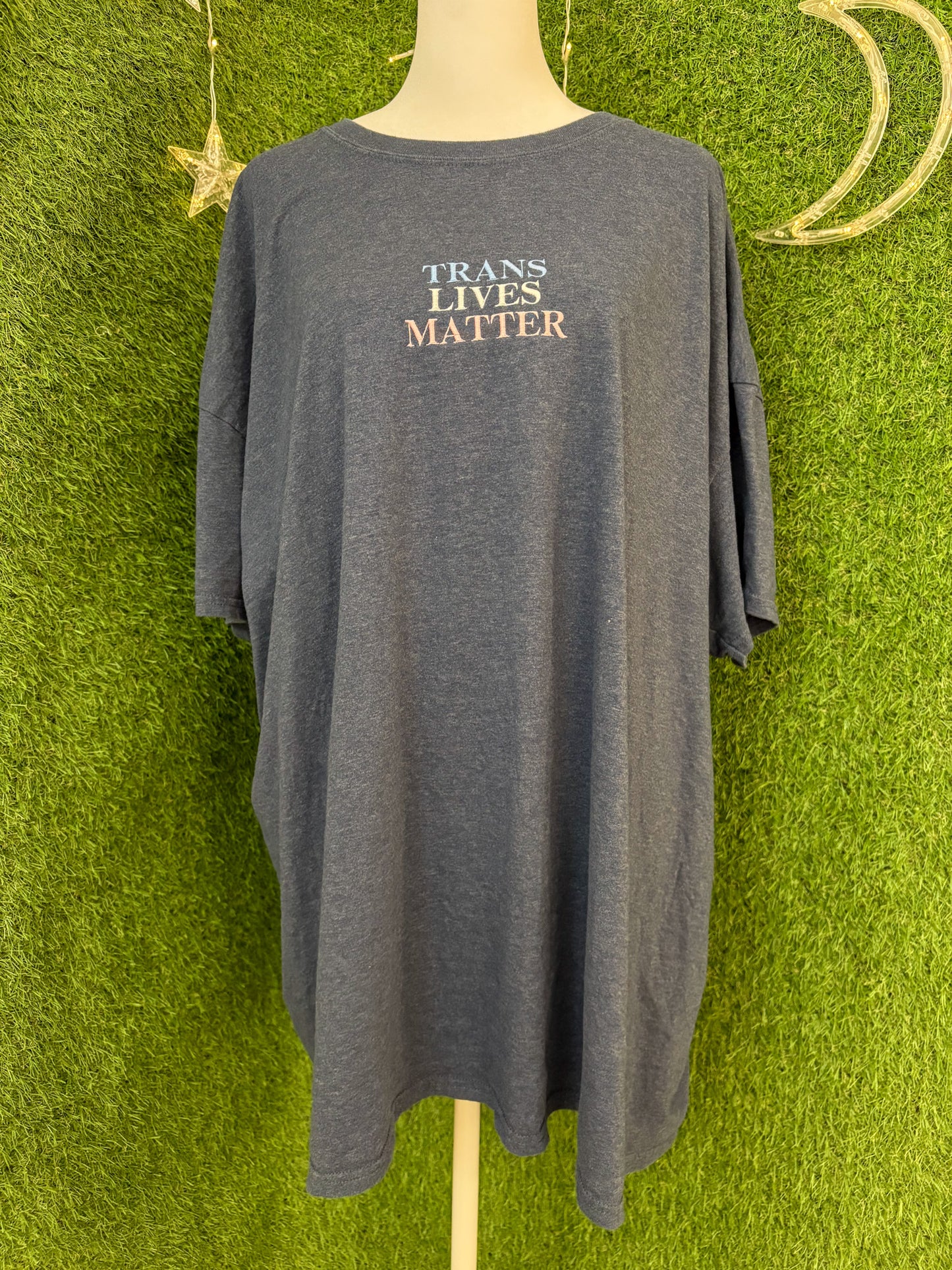 Trans Lives Matter Navy T-Shirt 3XL