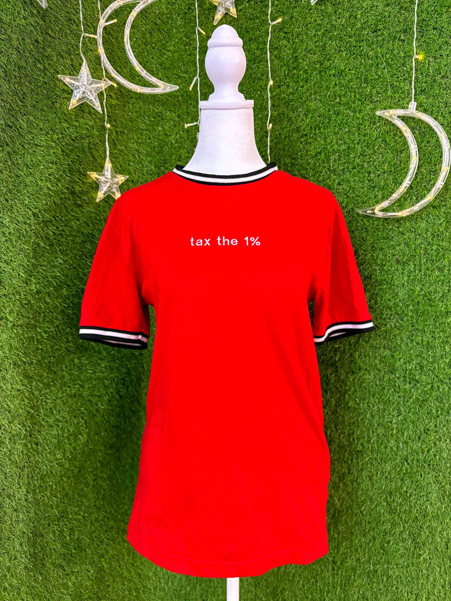 Tax the 1% Red T-Shirt XS