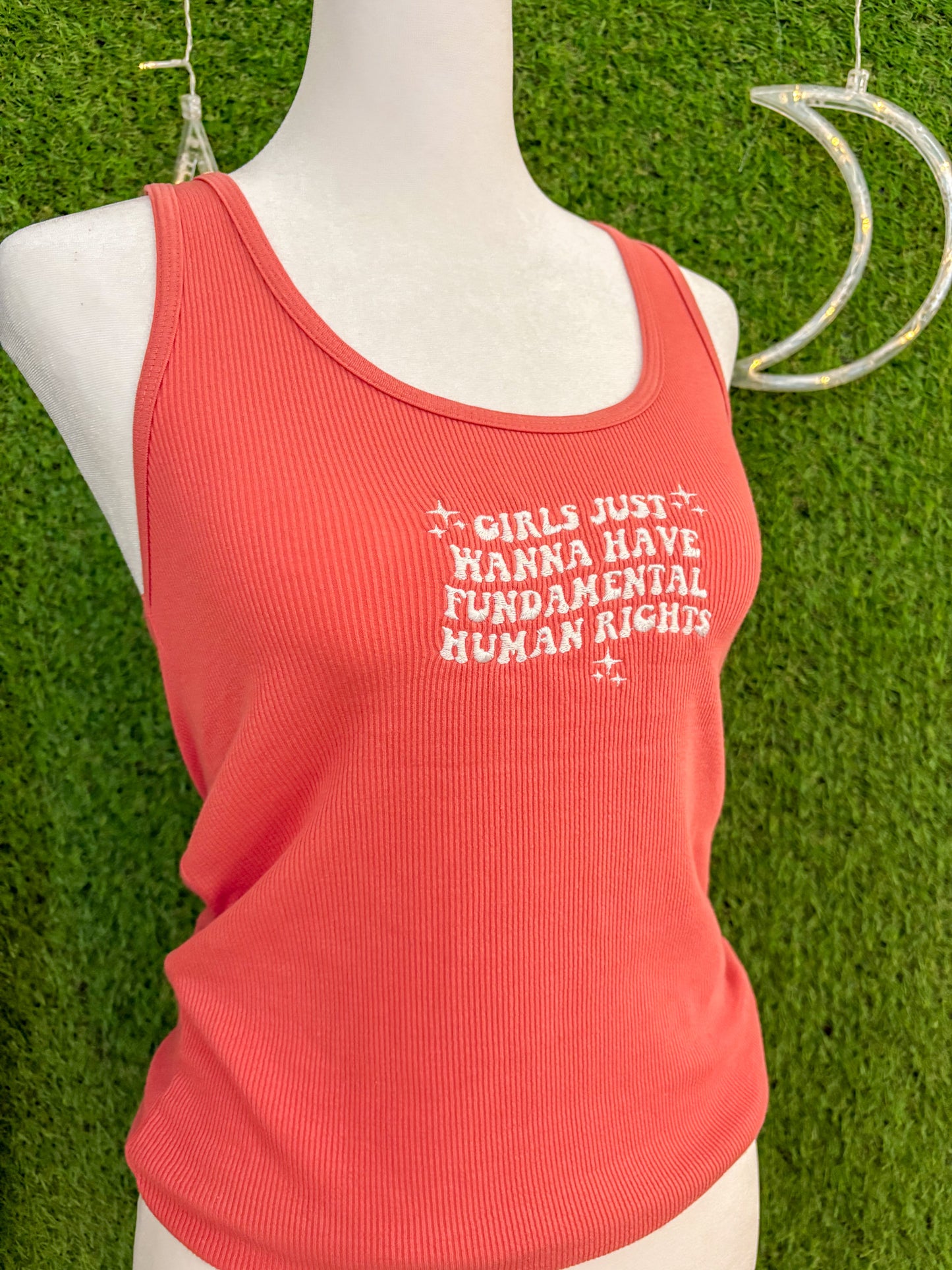 Girls Just Wanna Have Fundamental Rights Coral Tank S