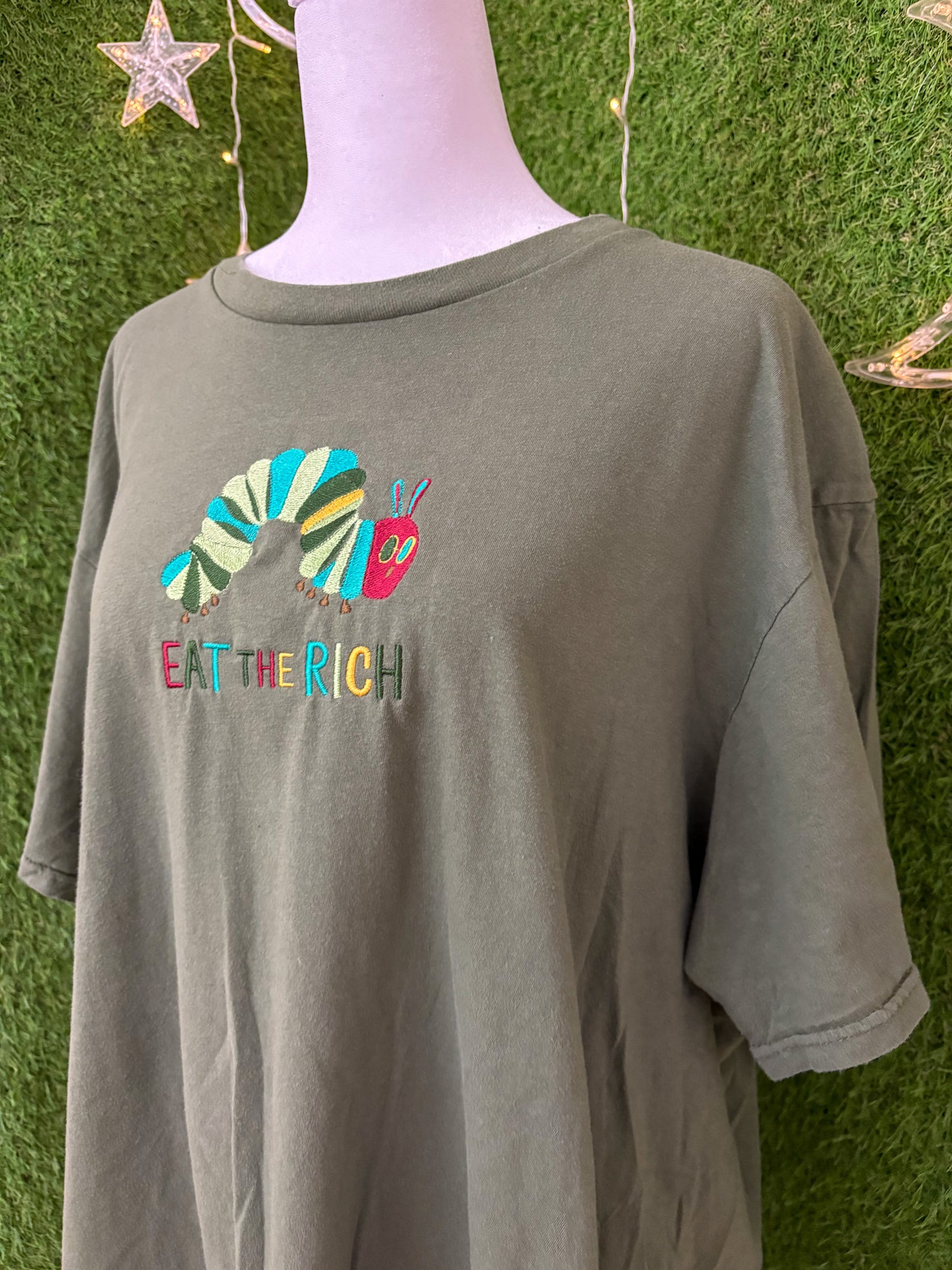 Eat the Rich Green T-Shirt 2XL