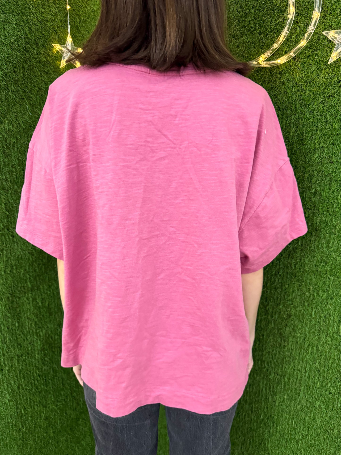 Angel Baby Pink Jersey Cropped Tee 2XL