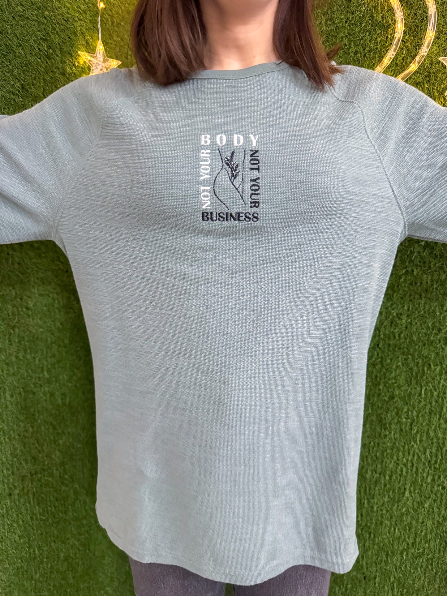 Not Your Body, Not Your Business Thermal Long Sleeve M