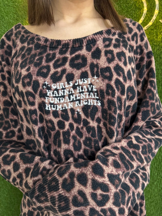 Girls Just Wanna Have Fundamental Human Rights Long Sleeve 4XL