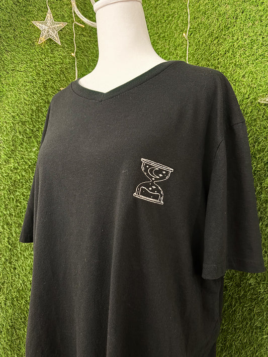 Hourglass Black V-Neck Tee 2XL