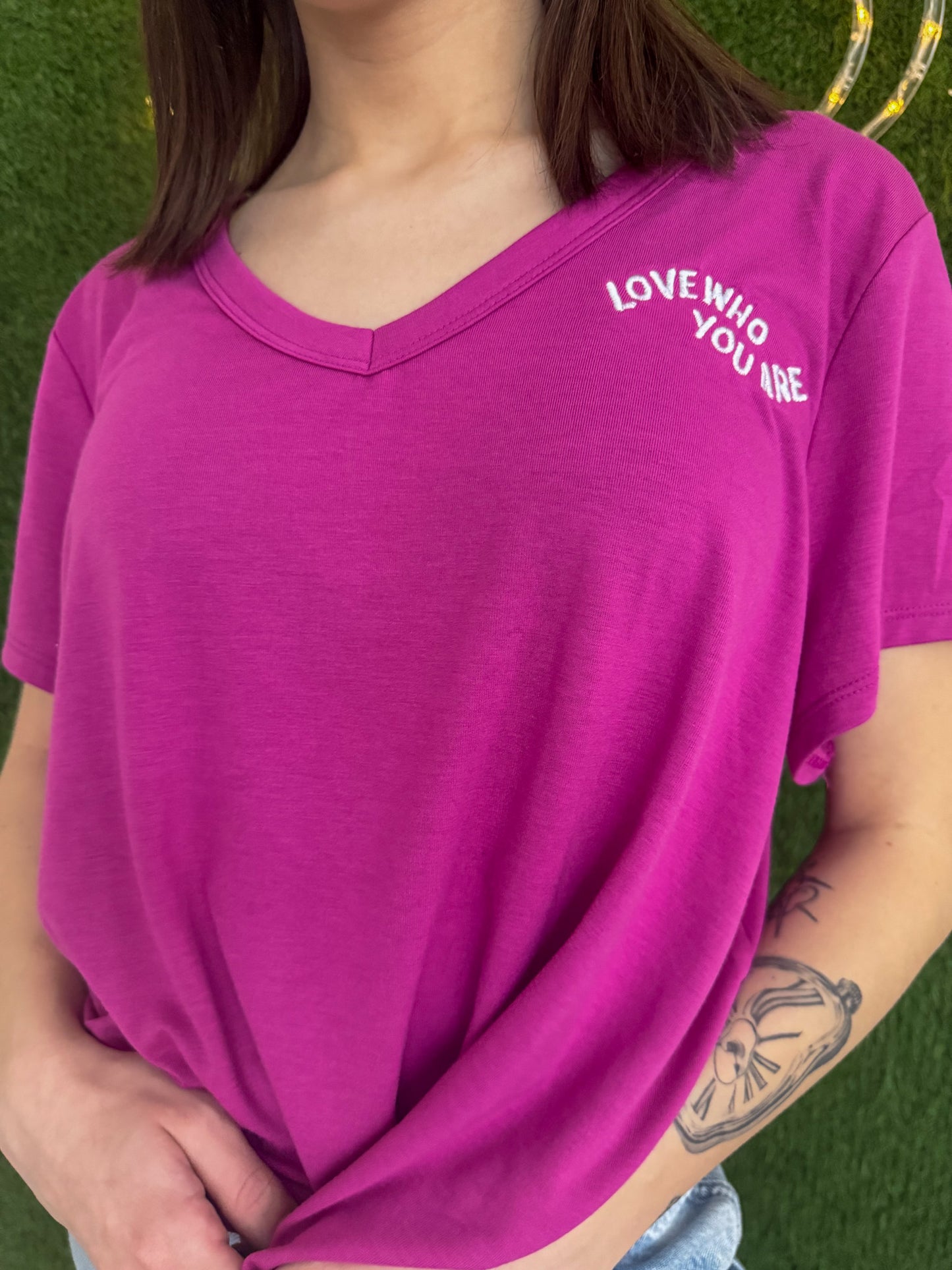 Love Who You Are Magenta Tee 2XL