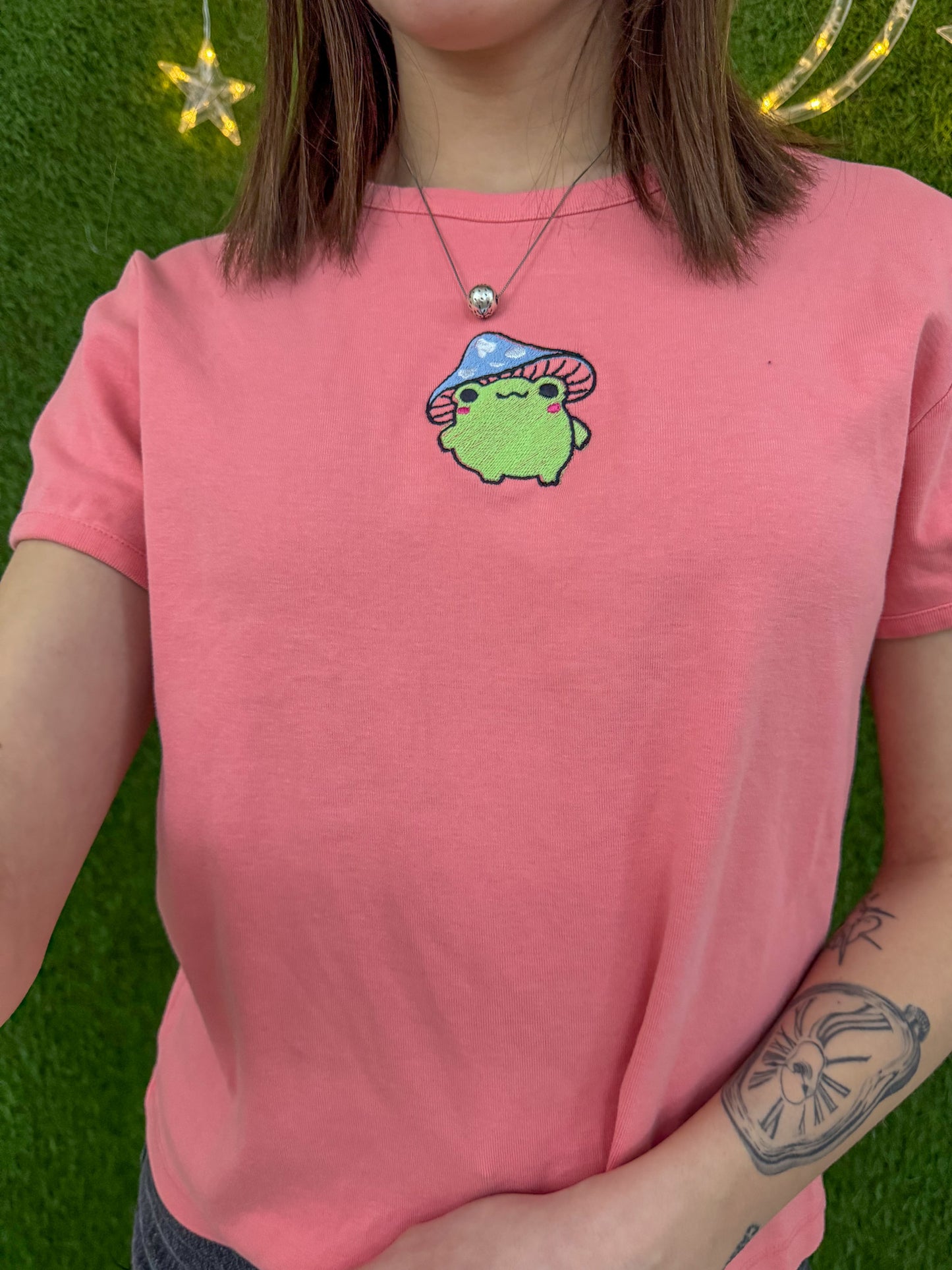 Mushroom Frog Coral T-Shirt XL