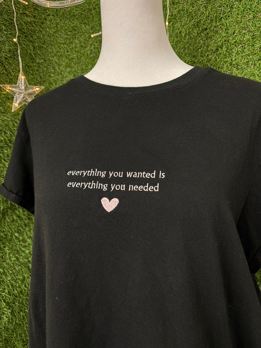 Everything You Wanted Black Tee XL