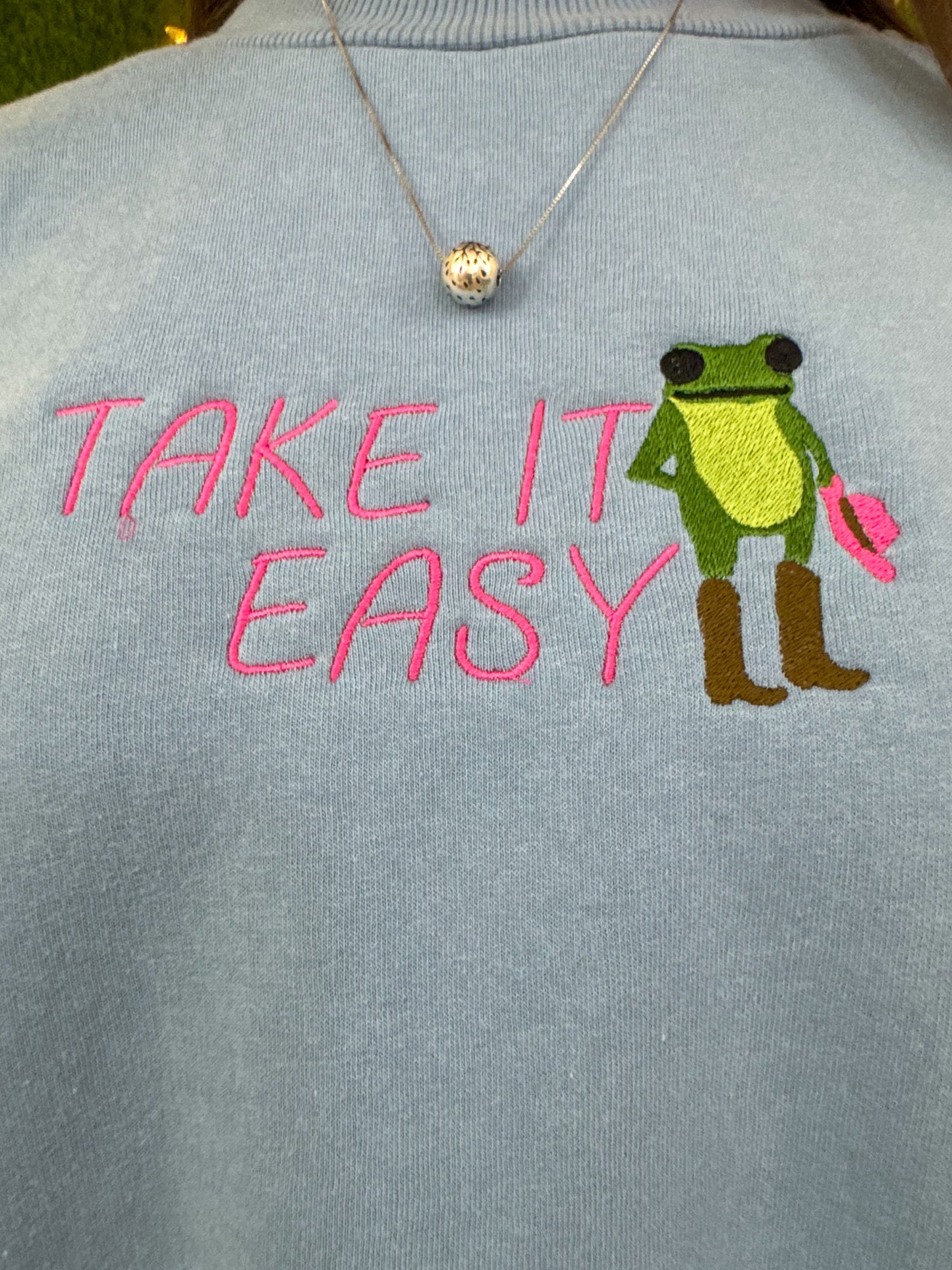 Take it Easy Blue Crewneck XL