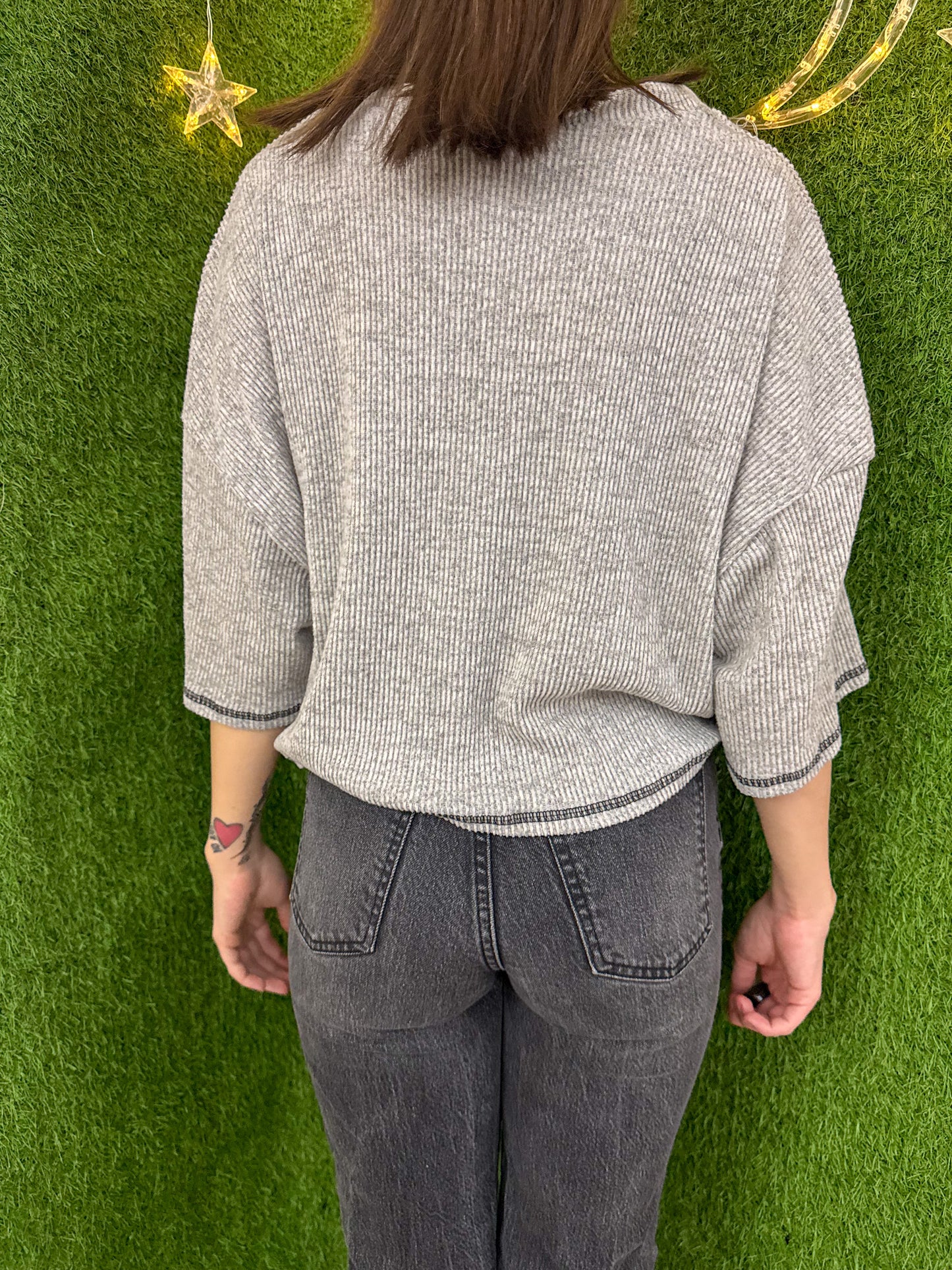 Rat V-Neck Tee Cropped L