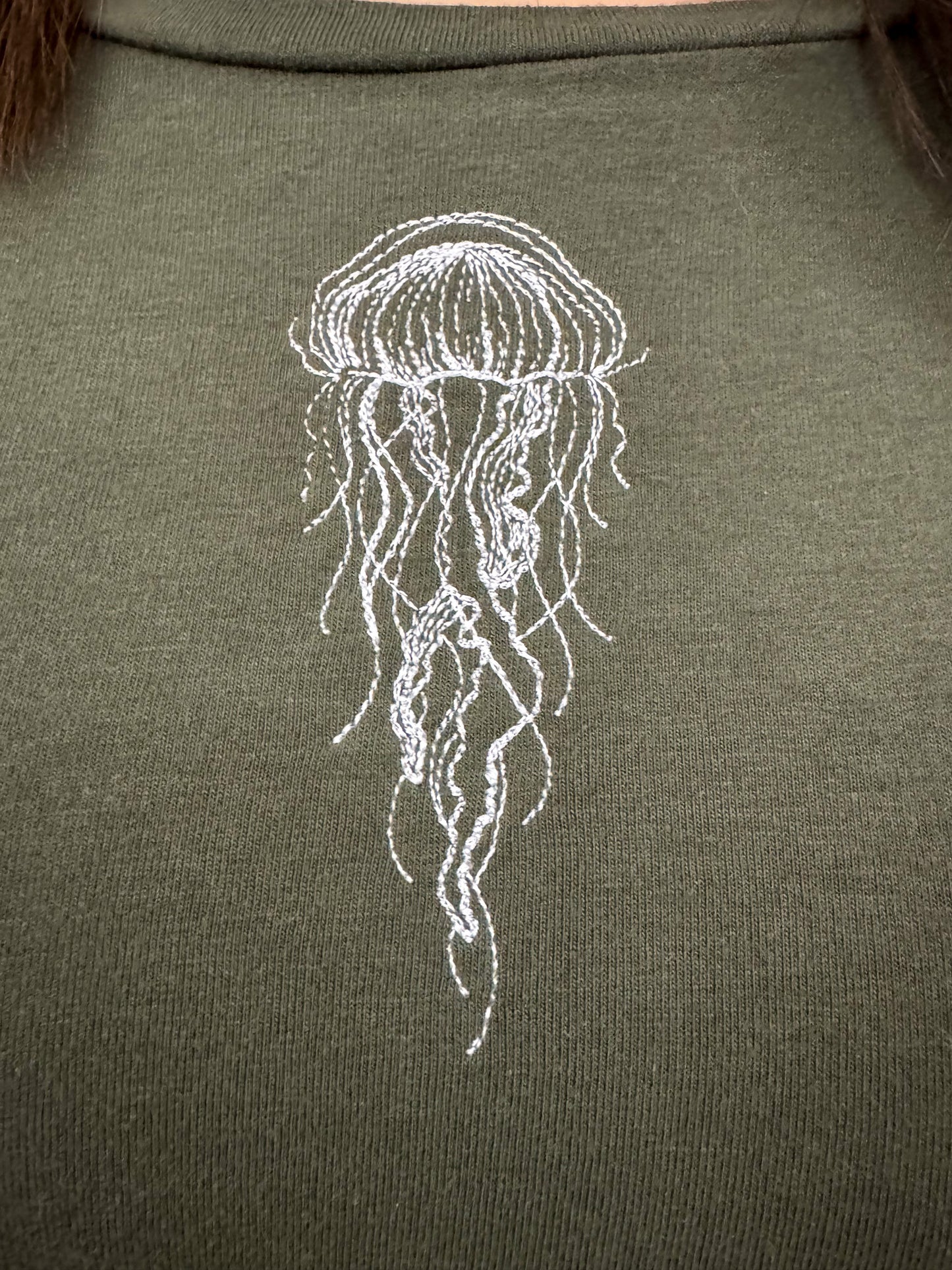 Green Jellyfish Baby Tee XS