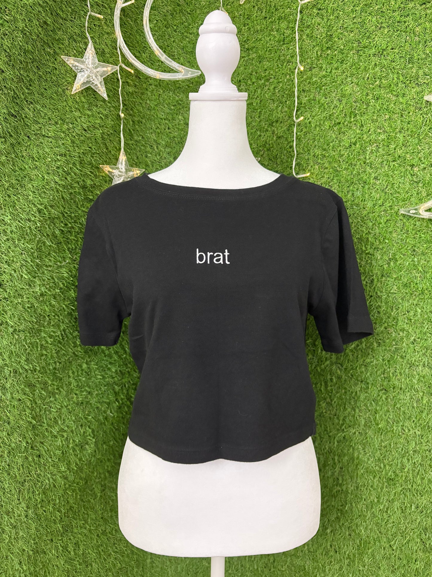 Brat Black Baby Tee XL