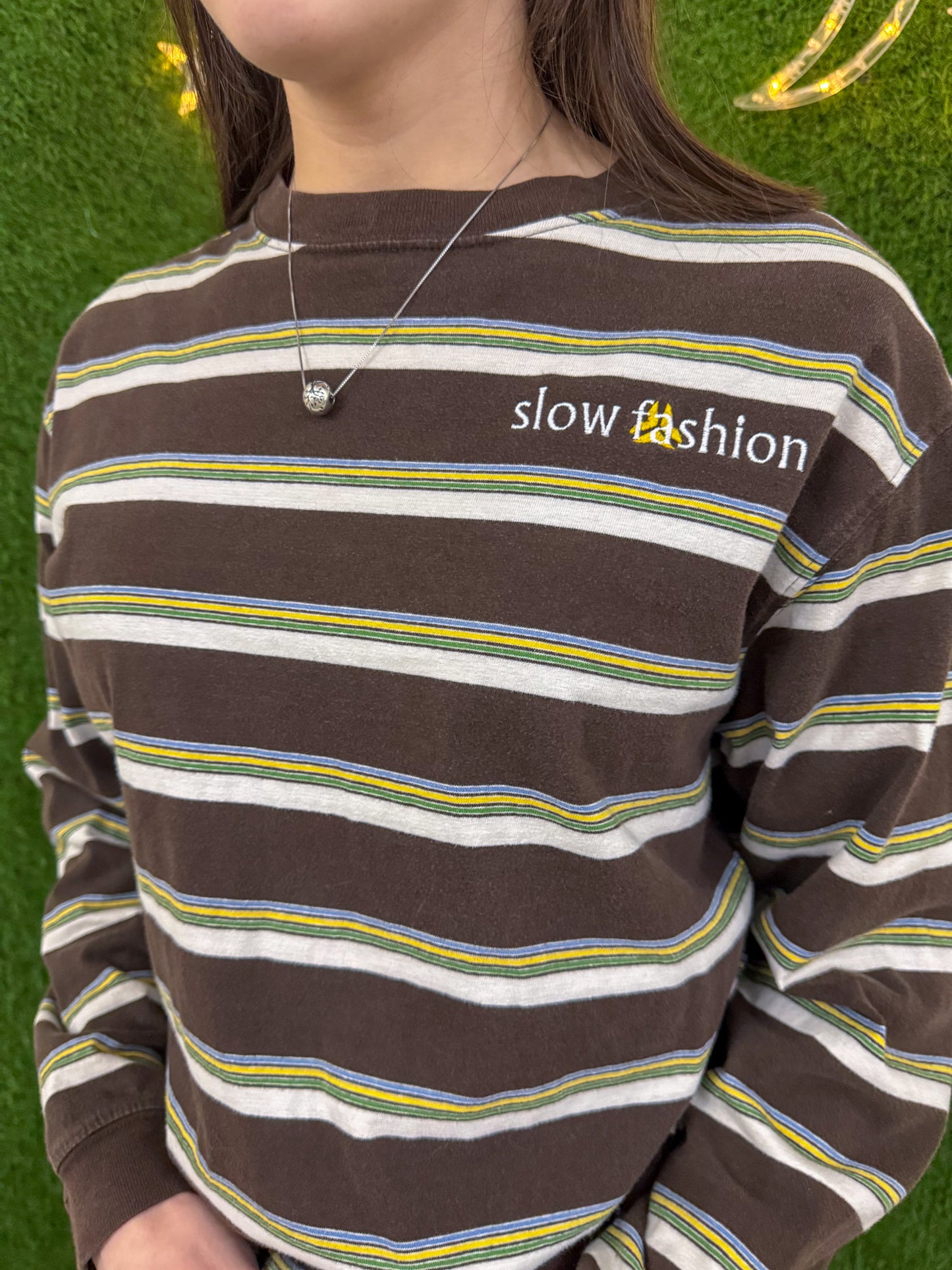 Slow Fashion Striped Long Sleeve XL