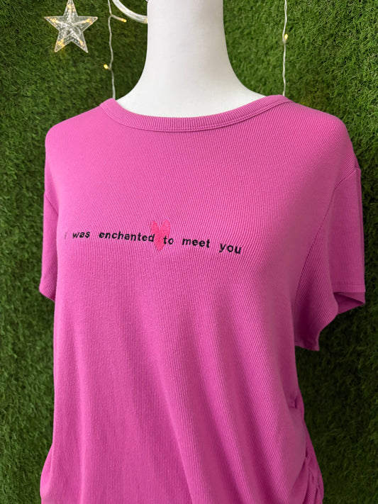 Enchanted Pink Open Back Top XL