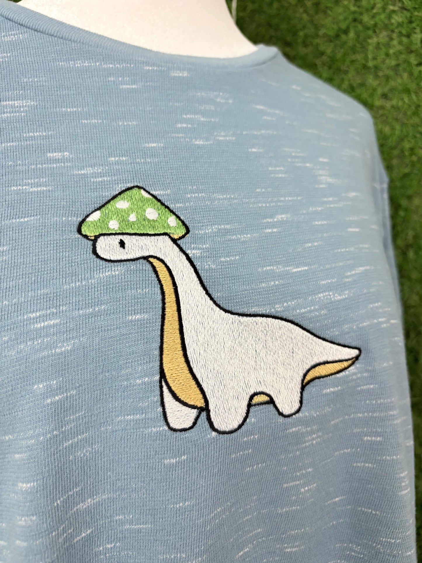 Mushroom Dino Blue T-Shirt XL