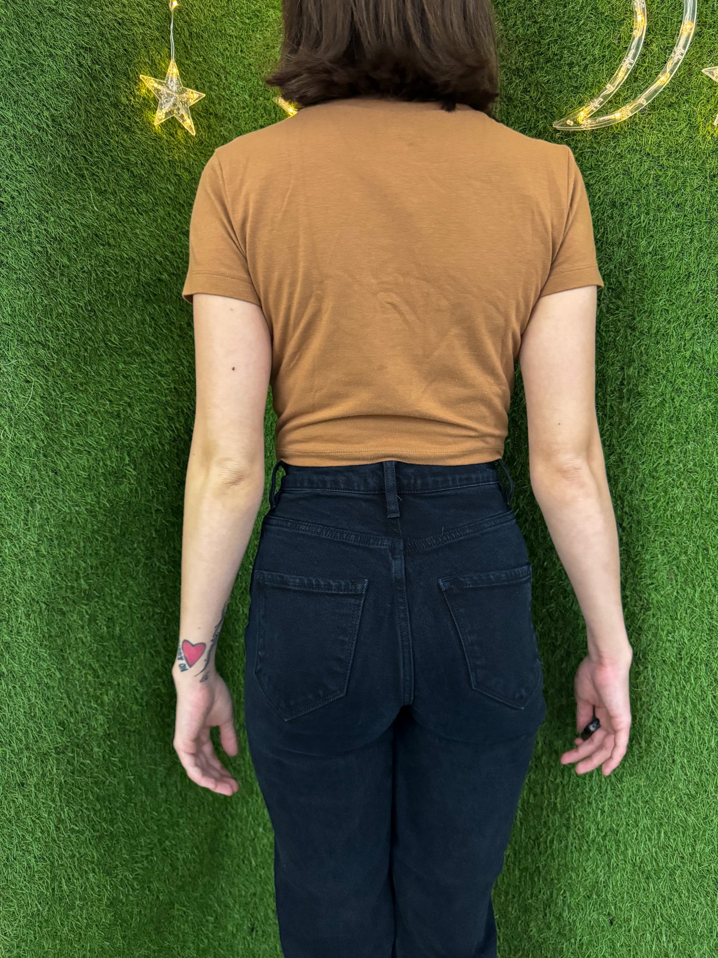 Brat Khaki Baby Tee M