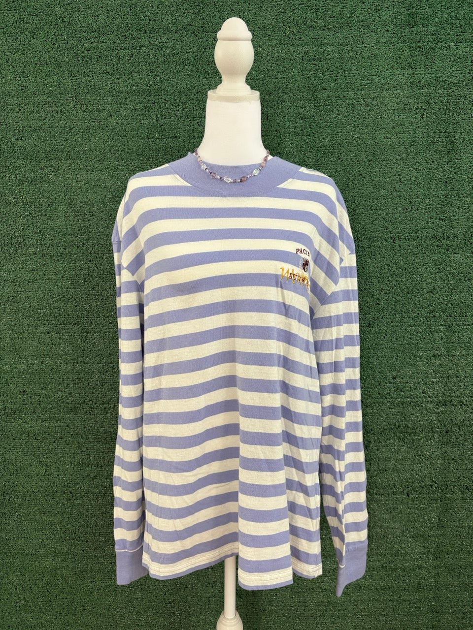 "Woman" Striped Long Sleeve L