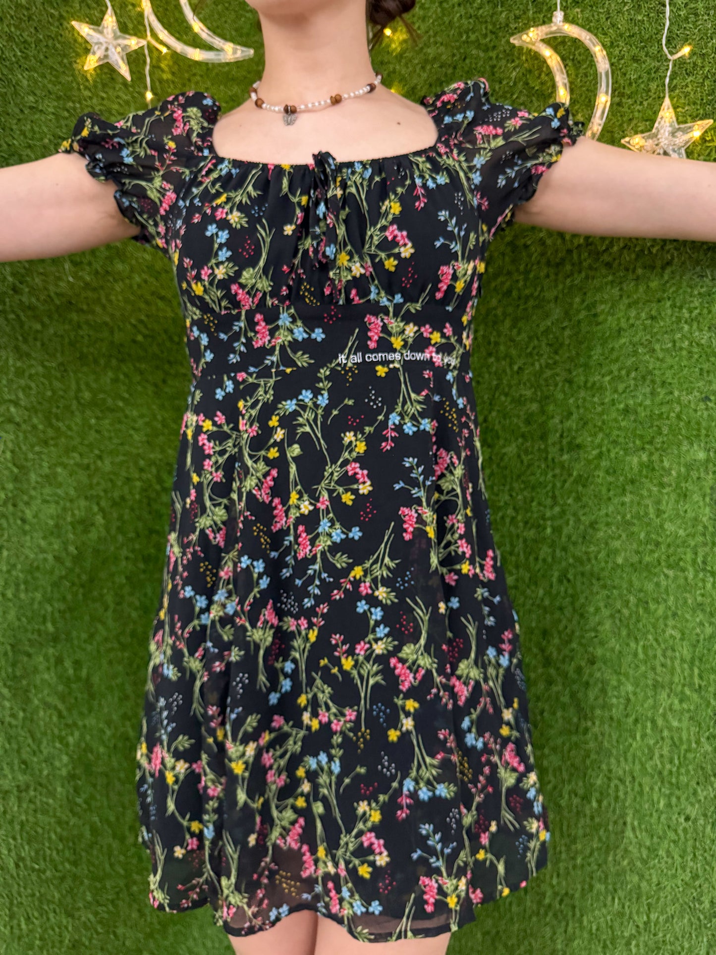 It All Comes Down To You Floral Dress XS