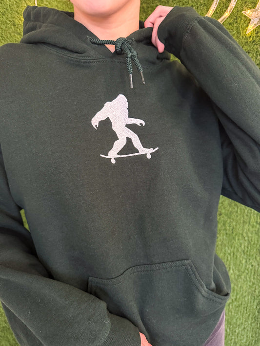 Skateboard Bigfoot Forest Green Hoodie S