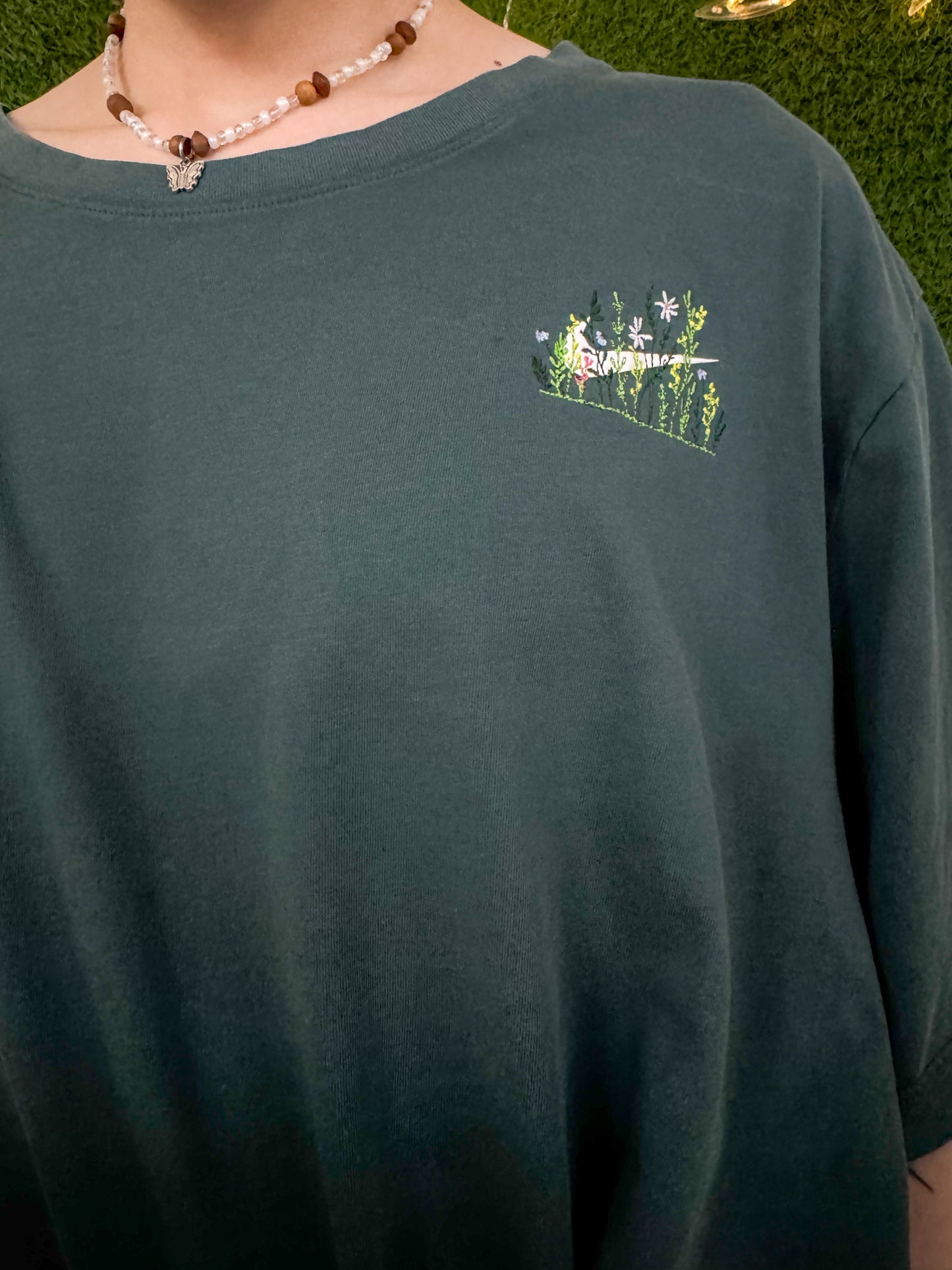 Floral Nike Teal T-Shirt 2XL