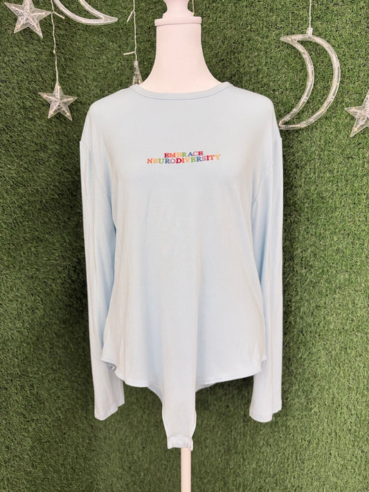 Embrace Neurodiversity Blue Bodysuit 2XL