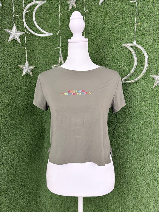 Embrace Neurodiversity Green Baby Tee S