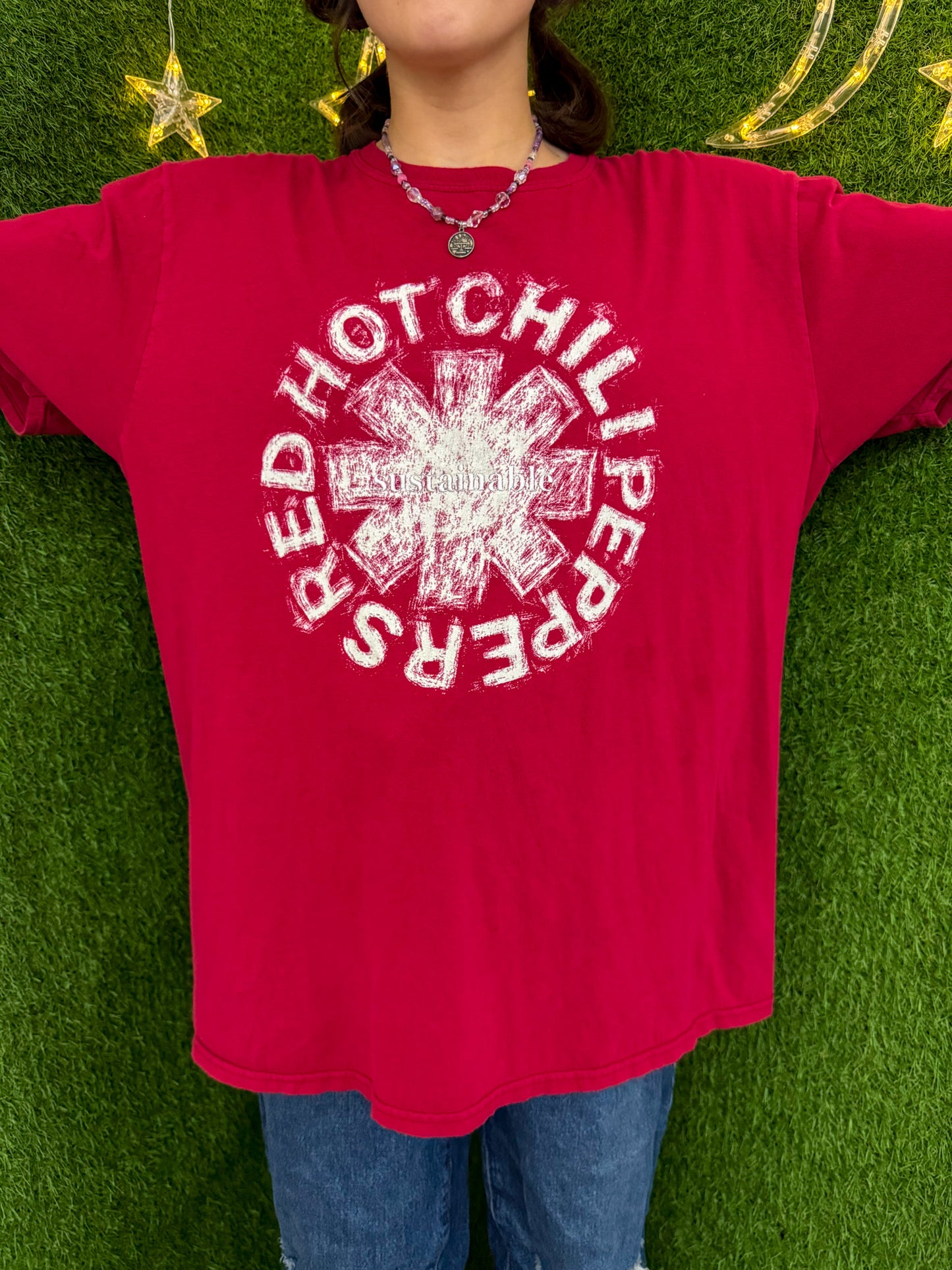 Red Hot Chili Peppers Sustainable Red T-Shirt XL