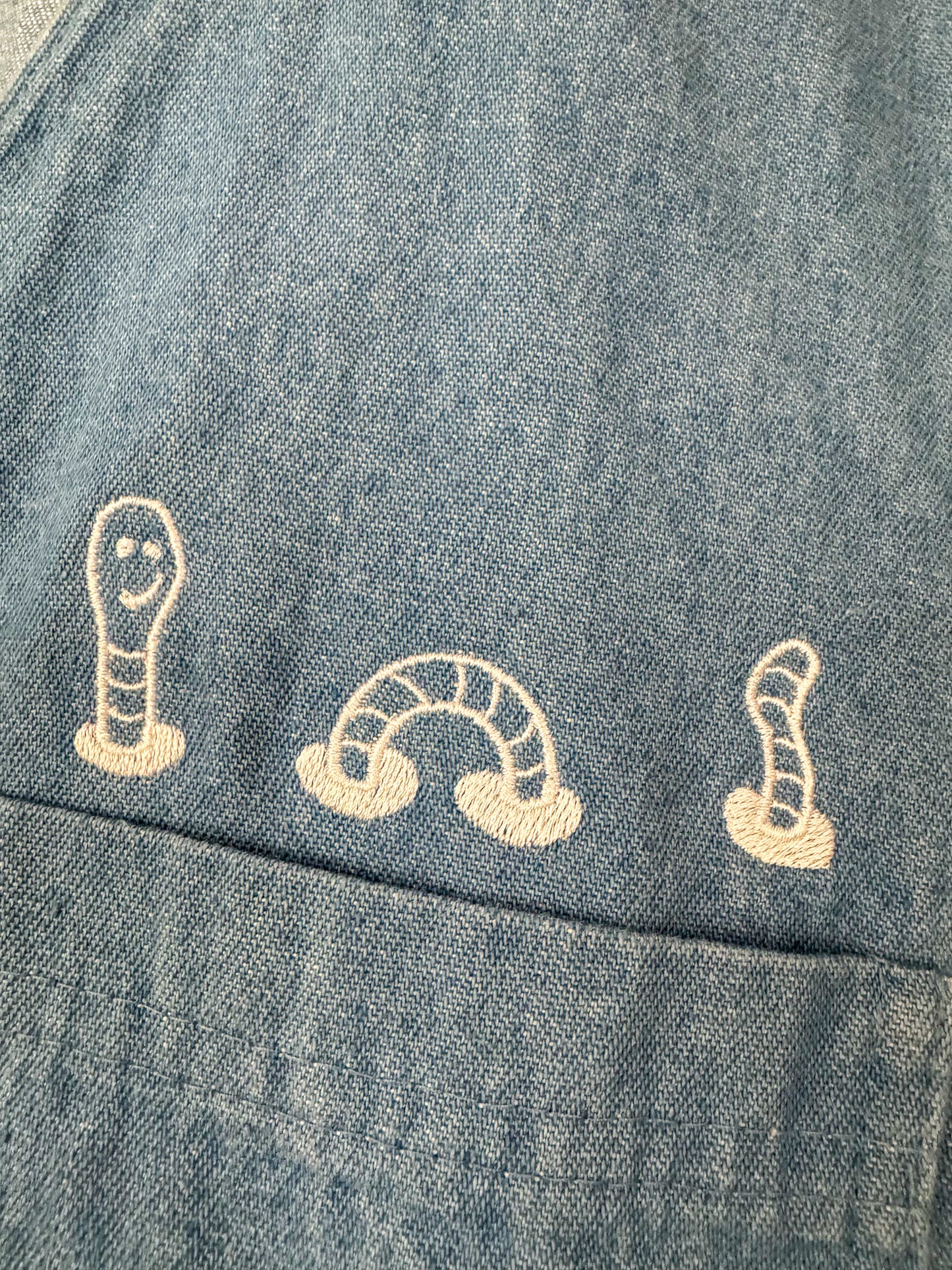 Worm Denim Romper 2XL