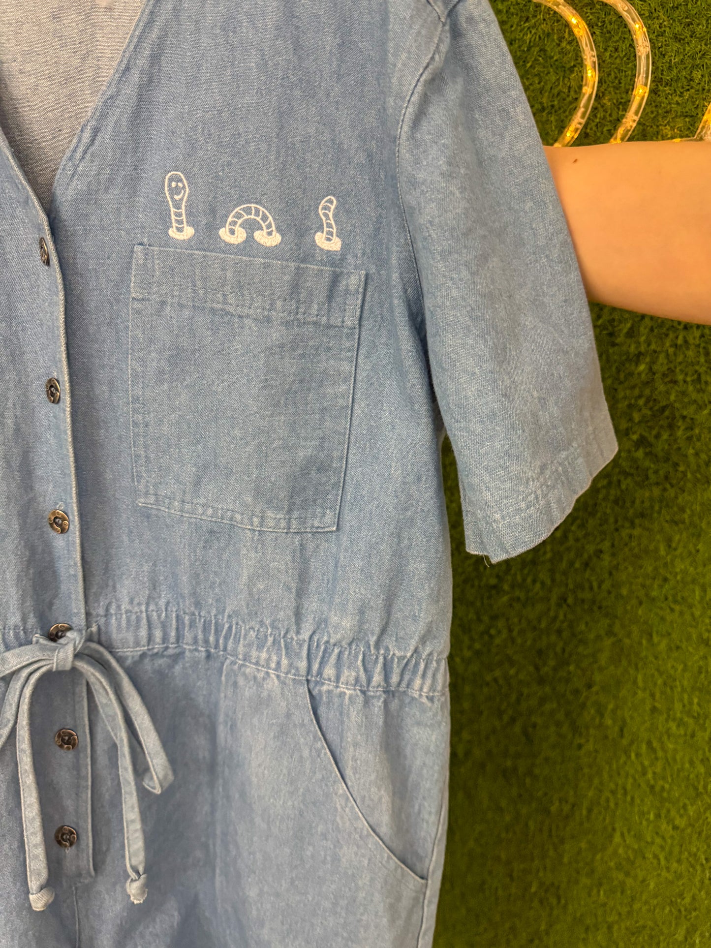 Worm Denim Romper 2XL