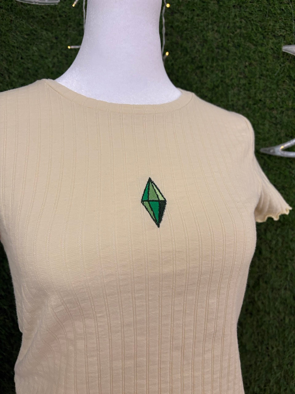 Sims Yellow Baby Tee S