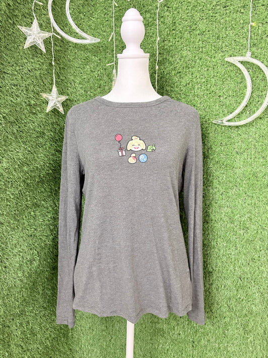 Animal Crossing Grey Long Sleeve S