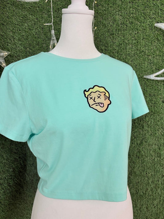 Fallout Blue Crop Top XL