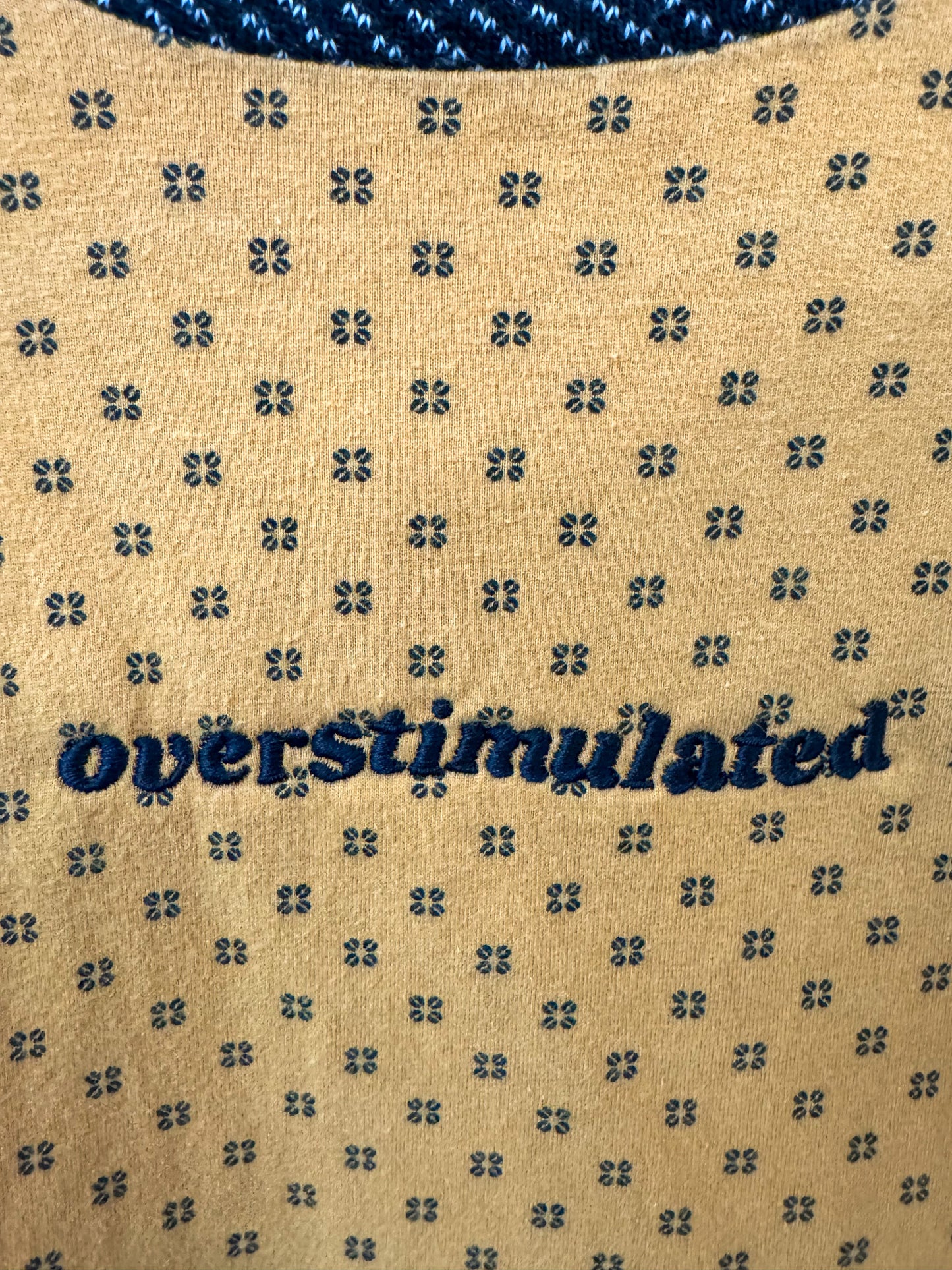 Overstimulated Mustard Yellow T-Shirt XS