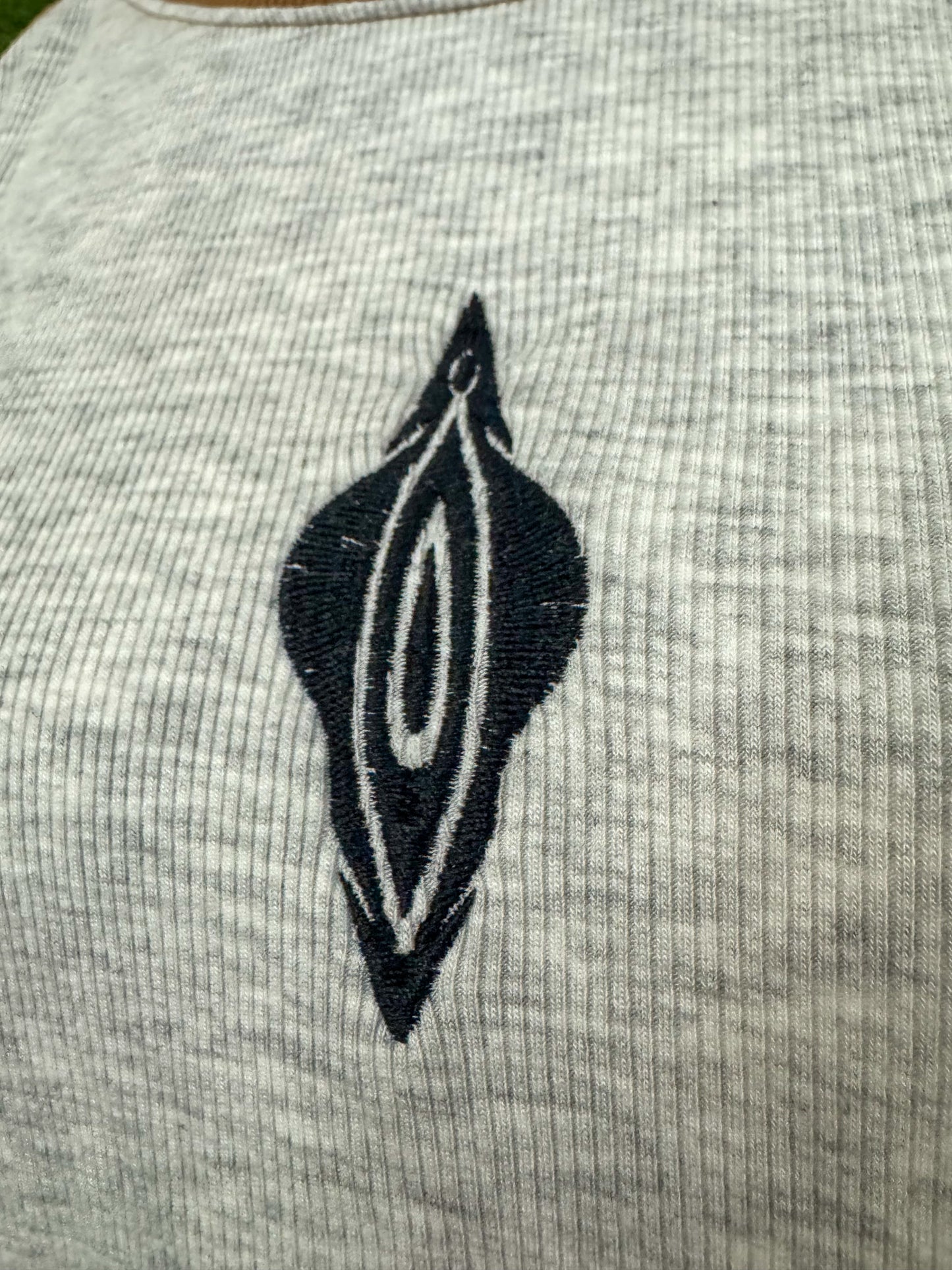 Vulva Ribbed Cropped Long Sleeve 2XL