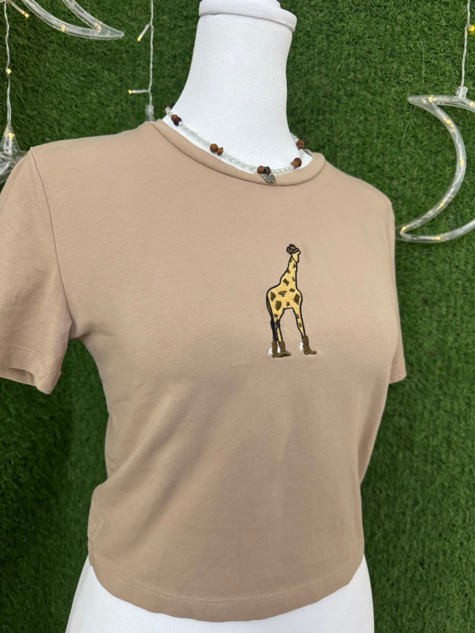 Cowboy Giraffe Baby Tee M