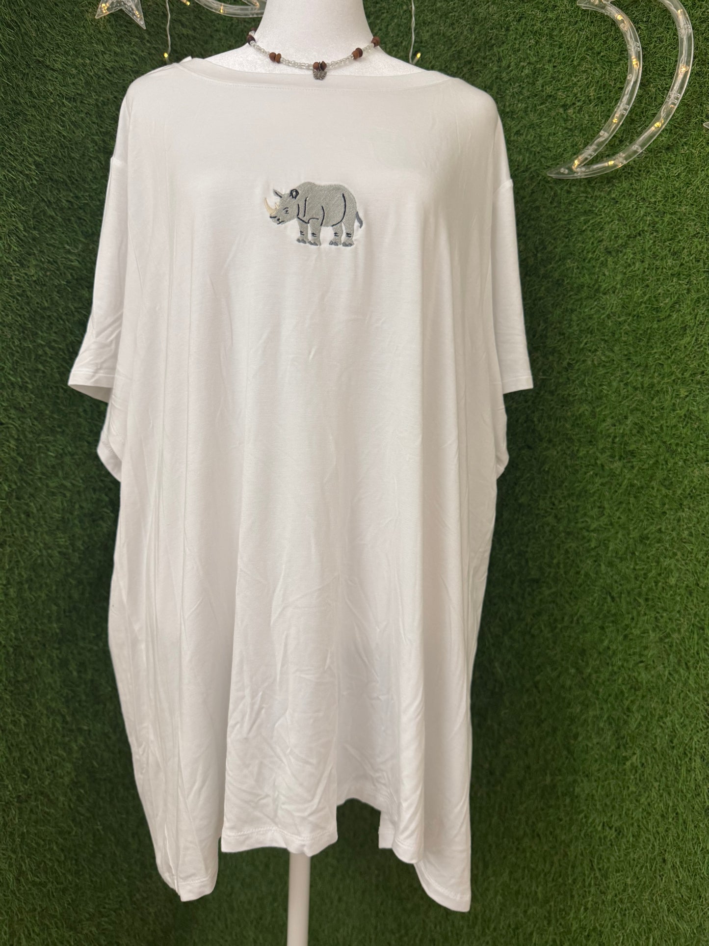 Rhino White T-Shirt 4XL