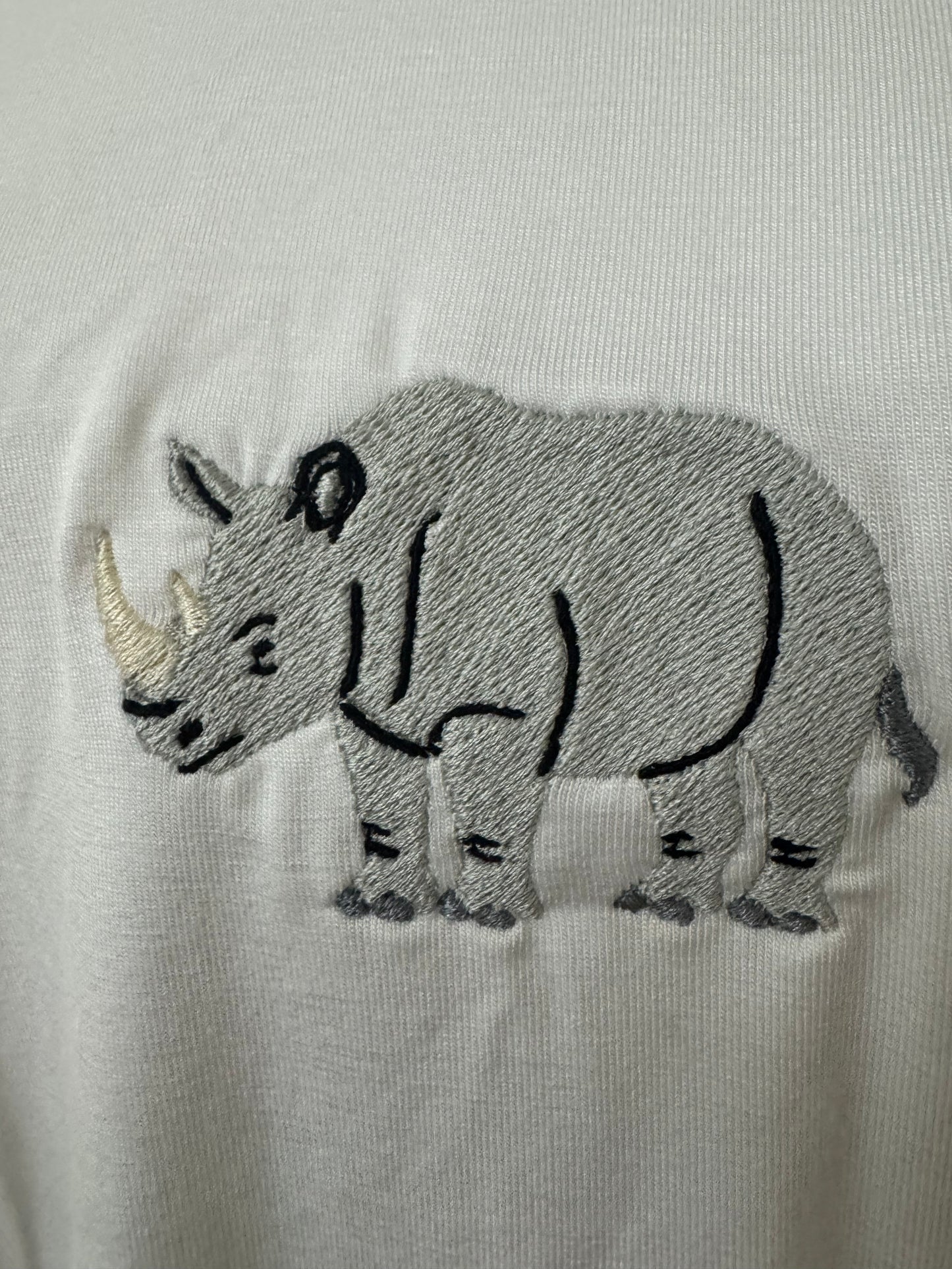 Rhino White T-Shirt 4XL