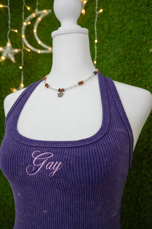 Gay Purple Tank Top XS