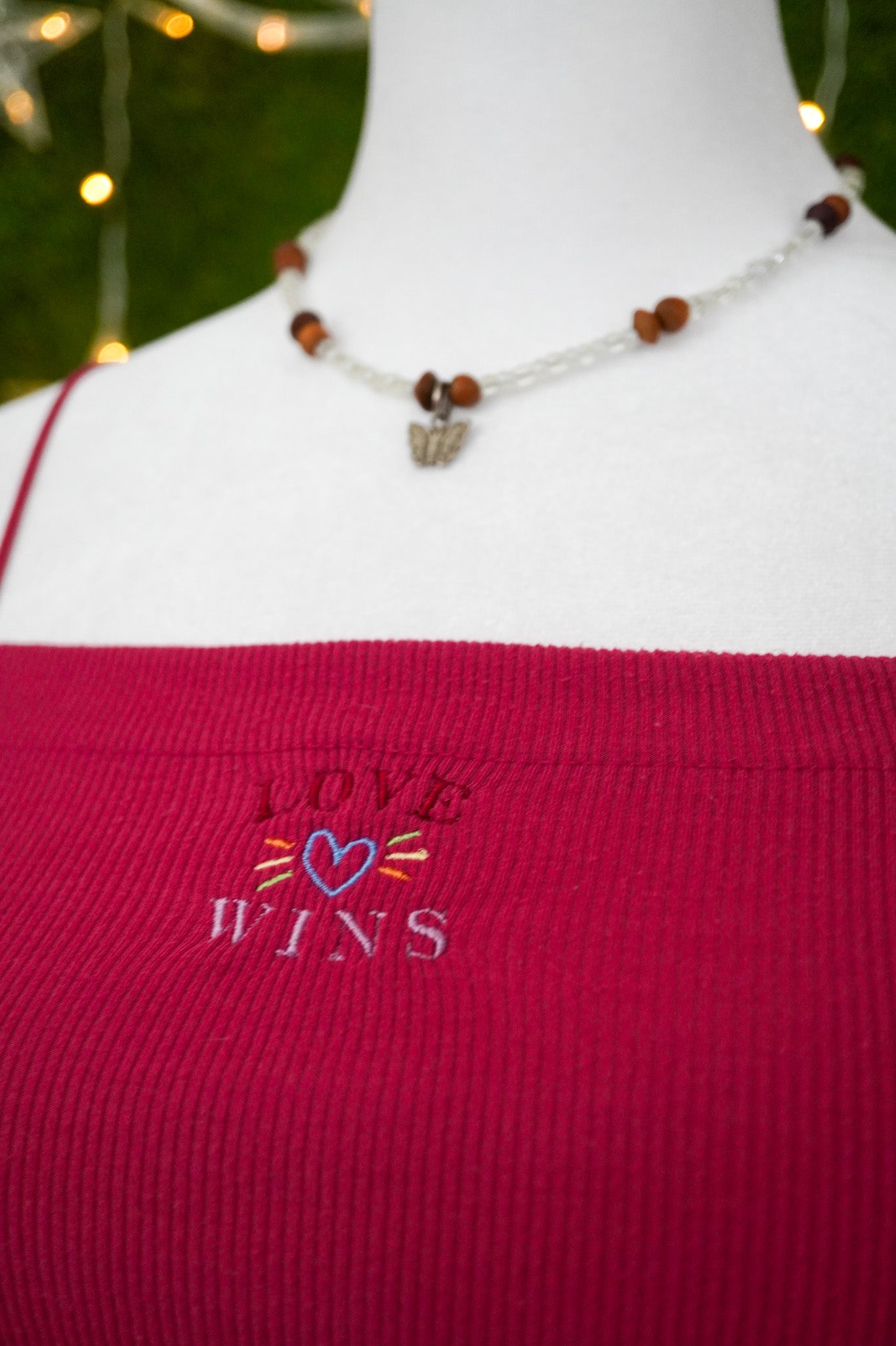 Love Wins Pink Cropped Tank S