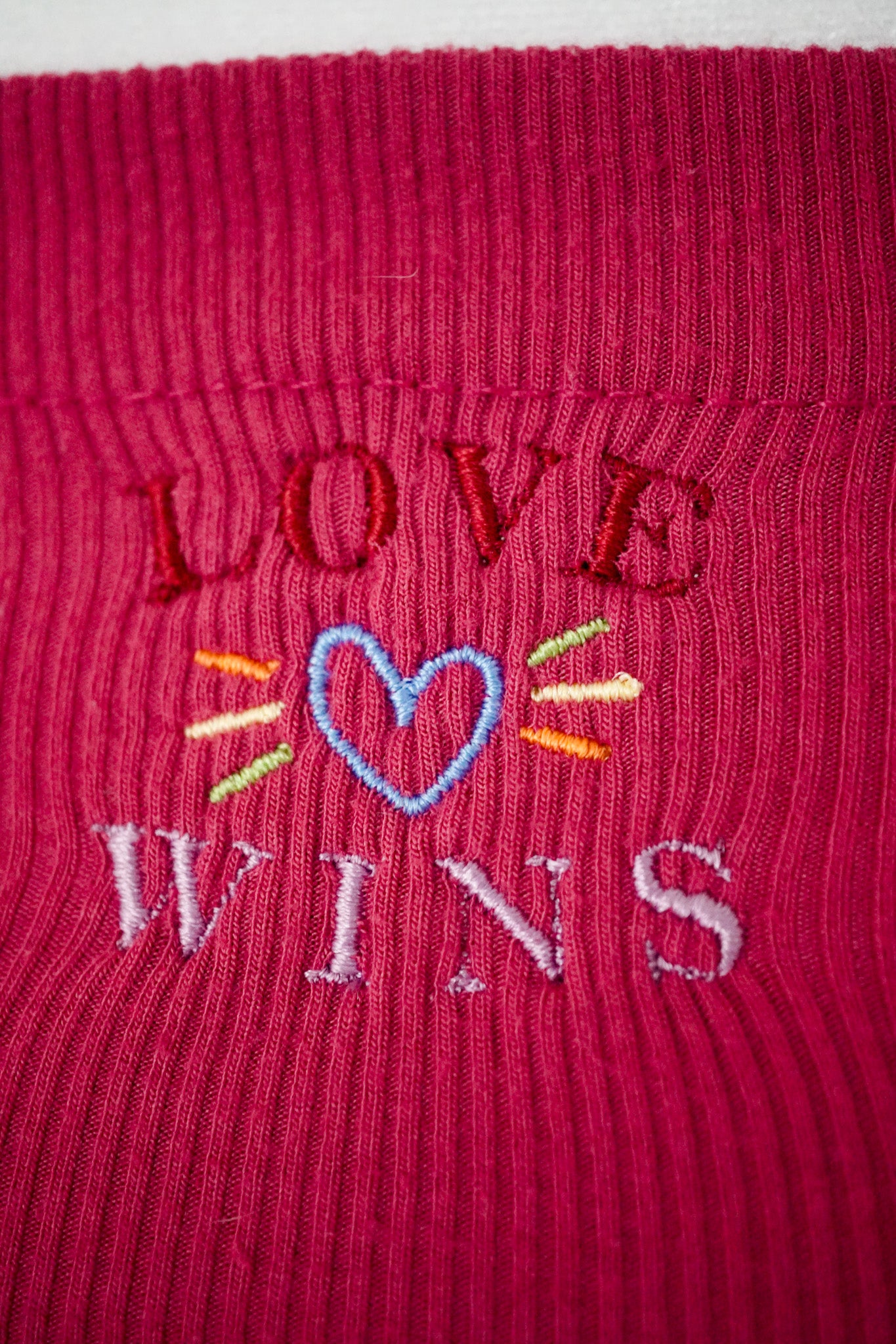 Love Wins Pink Cropped Tank S