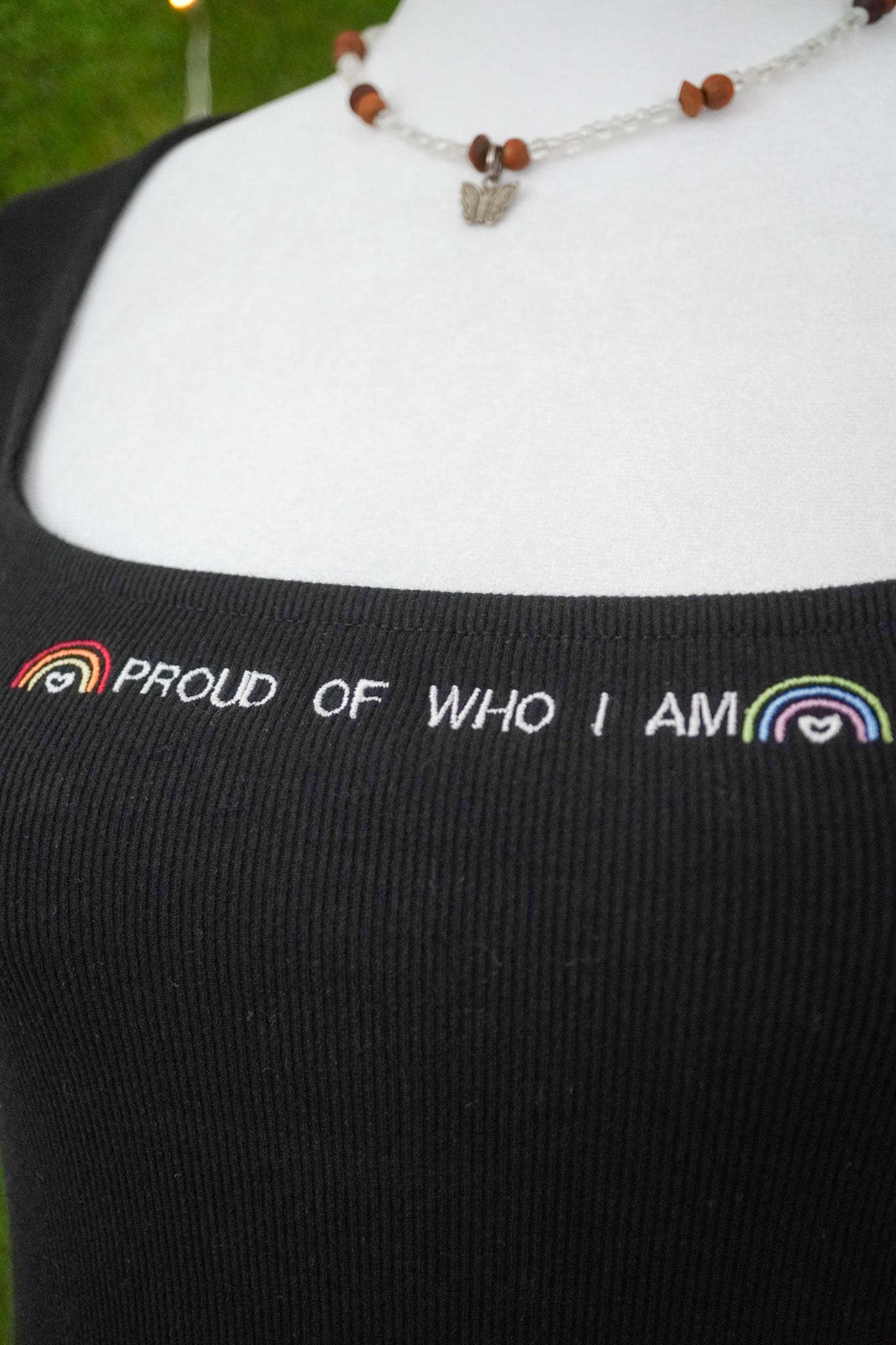 Proud of Who I Am Navy Black Tee XS