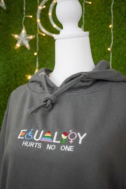 Equality Hurts No One Grey Hoodie S