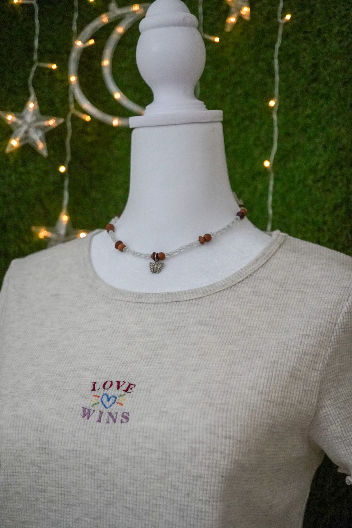 Love Wins Sand Baby Tee M