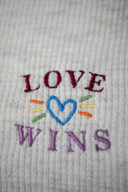 Love Wins Sand Baby Tee M